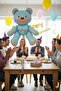51X54 cm Sitting Bear Blue Foil Balloon - Birthday Party Decoration Balloon - 2