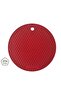 3 Pieces of Red Silicone Trivets, Griddle and Cookie Shapers, Teapot and Pot Mats - 3