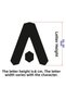 Letter Painting Template X075 Letter Height 5 cm - 3