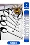 6Pcs Dinner Spoons Flat Chopsticks Model (Stainless Steel) Dinner Spoon