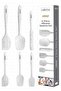 مجموعة ملاعق سيليكون مقاومة للحرارة وغير قابلة للالتصاق من درونجو، 6 قطع، مزينة بنقاط بيضاء