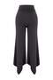 Antrasit Fırçalı Soft Kumaş Asimetrik Spor Yoga Pantolonu/Eşofman Altı THMSS26EA00001 - 2