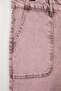 Pembe Yüksek Bel Comfort /Esnek Wideleg/Geniş Paça Büyük Beden Jeans TBBSS26CJ00001 - 5
