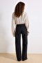 Siyah Yüksek Bel Wide Leg Smoke Geniş Paça %100 Pamuk Non-Stretch Jeans TWOSS23JE00068 - 12