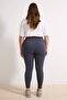 Anthracite Soft Brushed Fabric Reflective Print Detailed Full Length Knitted Sports Leggings Tbbaw26Bv00007 - 5