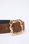 Mink Square Buckle Women's Belt Twoaw26Ke00027 - 7