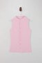 Wardrobe Essentials-Açık Pembe Fitted Düğmeli Volanlı/Fırfırlı Esnek Örme Bluz TWOSS26BZ00171 - 5