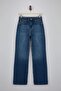 Mavi DÖKÜMLÜ Yüksek Bel %100 Pamuk Wide Leg Jeans TWOSS26JE00114 - 5
