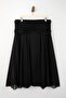 Siyah Maxi Büzgü/Drape Detaylı Boho/Boho Chic Basklılı Tül Esnek Örme Etek TBBAW26AZ00059 - 5