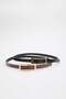 Black-Light Brown 2-Piece Women's Belt Twoaw26Ke00031