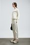122030019 Angelına Women's Knitted Sweatshirt White - 4