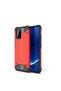 Galaxy A91-S10 Lite Compatible Case Double Layer Protective Crash Military Tank Case - Red
