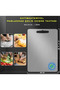 Small Stainless Steel Kitchen Cutting-Chopping Board 16x24 cm () - 3