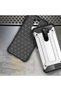 متوافق مع هاتف Redmi Note 8 Pro - حافظة مزدوجة الطبقات واقية من الصدمات على شكل دبابة عسكرية - أحمر - 4