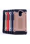 Y7 Prime 2018 Compatible - Case Double Layer Protective Crash Military Tank Case - Rose Gold - 3