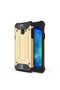 Galaxy J4 Compatible - Case Double Layer Protective Crash Military Tank Case - Gold