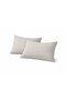 Double-Sided Cotton Linen Pillowcase 50X70 cm – Cream/Beige & Brown Striped |   Set of 2 - 6