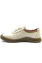 Lepus Genuine Leather Orthopedic Women's Casual Shoes Beige - 3
