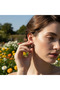 Unisex Black Steel Hoop Earrings - 5