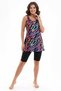 Women's Swimsuit with Leggings and Dress Two-Piece with Attached Chest Pad in the Underwear Available - 2