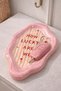 Pink Striped Decorative Manifest Jewelry Plate, Valentine's Day Gift, House Key Holder - 3