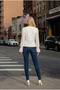Azura Sequin Detailed Chiffon Flounce Stylish Women's Blouse - 3