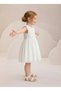 Girls' White Ruffled Sleeveless Detailed Summer Dress for Birthdays and Partywear, Ages 3-6 - 3