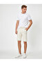 Men's Ecru Shorts & Bermudas - 2