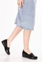 Women's Genuine Leather Wedge Heel Comfortable Stylish Mother Shoes Vdt.2607 Black Honeycomb - 8