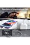 20W PD Fast Wall Charger with Type C Port and 1 Meter Lightning Cable Compatible with iPhone 7 - 6
