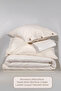 Impero Duvet Cover Set King Size Fitted Sheet 100% Cotton (240X220 cm) Beige - 7