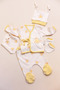 Unisex Baby Hospital Release Sun Patterned Side Tie 100% Cotton 5-Piece Newborn Set 0-3 Months - 8