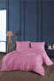 Desmond Duvet Cover Set Satin Double (200X220 cm) Dried Rose