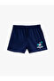 Waist Tied Shorts Printed Cotton
