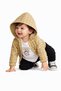 Baby Boy Hooded Checkered Shirt Jacket Printed T-Shirt Bodysuit Tracksuit Bottoms 3-Piece Set - 3