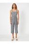 Checkered Pocket Belted Jumpsuit - 3