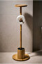 Soho Bamboo Pedestal Toilet Brush and Paper Holder Set - 3