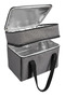 40 Lt Thermos Cooler Camping Bag - Heat Insulated Hot and Cold Retaining Thermal Ice Box with Straps Gray - 6