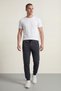 Black-Anthracite Men's 2-Piece Sweatpants with Elastic Legs - 3