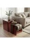 Tuva Transparent Acrylic Plexiglass Transparent Triple Set Nesting Table Side Middle Living Room Bed (Çkl Rnk Sçn) - 6