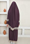 SELF TURBANED WOMEN'S PRAYER DRESS - 5