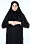 Women's practical prayer dress with black hijab - 3