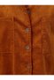 Women's Brown Velvet Shirt - 6