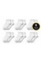 18-Piece Set of 6 Pieces of 100% Cotton Heart-Patterned High-Waisted Panties, 6 Pieces of Heart-Patterned Boxers - 4