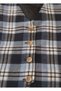 Women's Blue Plaid Patterned Vest Double Suit - 5