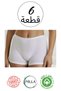 18-Piece Set of 6 Pieces of 100% Cotton Heart-Patterned High-Waisted Panties, 6 Pieces of Heart-Patterned Boxers - 2