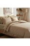 Valentine's Day Double Duvet Cover Set Minimal Heart Pattern Ruffled 4-Piece 100% Cotton - 2