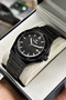 Men's Wristwatch Original, All Functions Working, with Gift Box and Bracelet as a Gift.