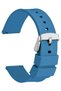 22mm Fossil-Welder-Wesse-Casio-Armani-Omega-Seiko-Tissot Watch Compatible Leather Silicone Watch Band - 4