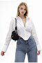 Shirt Asymmetrical Cut Wide Sleeve Cuffed - 2
